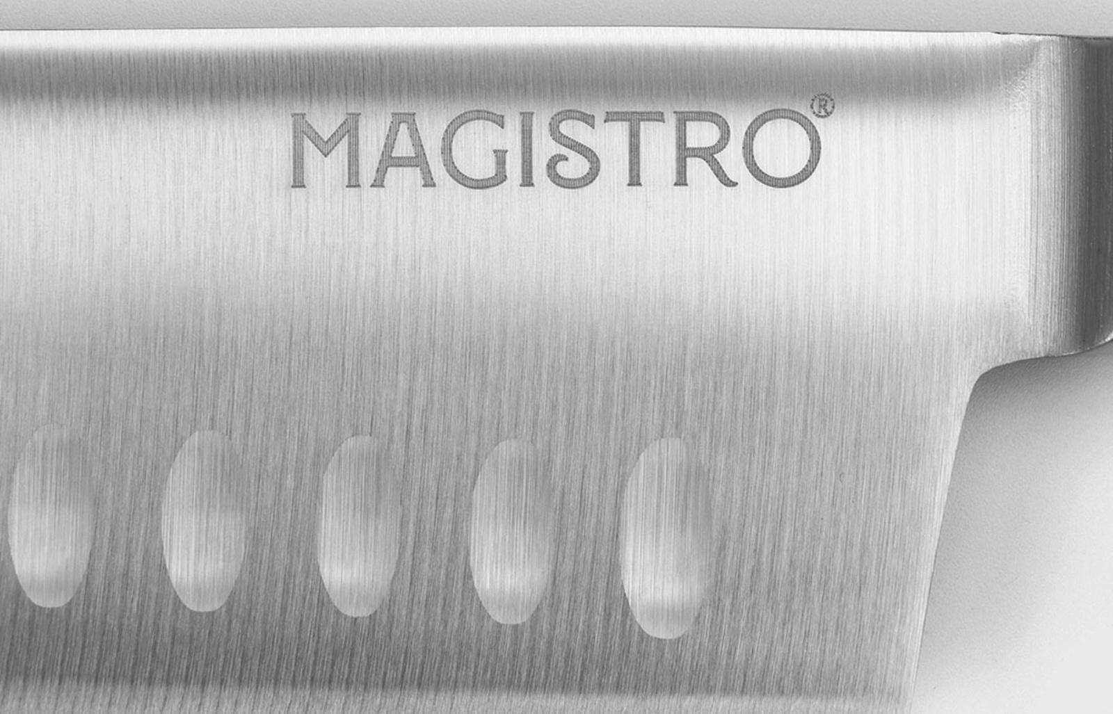 Нож Сантоку кухонный Magistro Fedelaso, длина лезвия 17,8 см