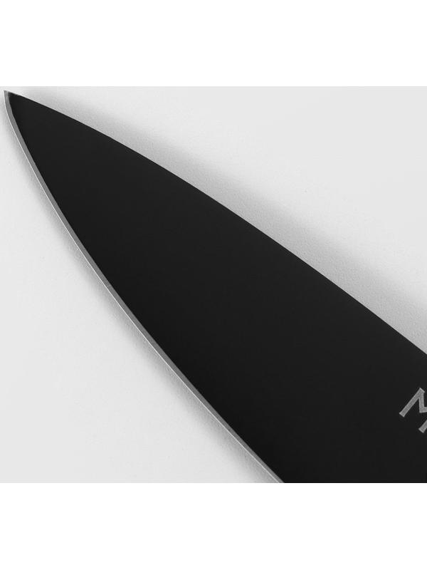 Нож для овощей кухонный Magistro Vantablack, длина лезвия 8,9 см
