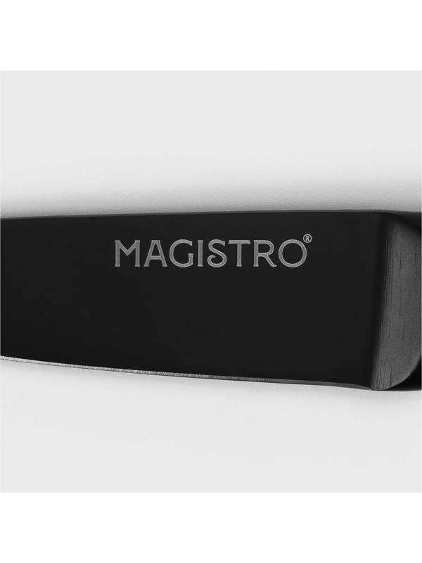 Нож для овощей кухонный Magistro Vantablack, длина лезвия 8,9 см