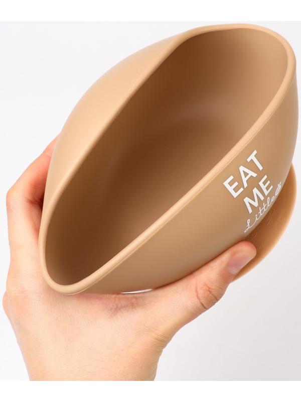 Тарелка детская, на присоске 300мл., M&B, 12х8х5, бежевый