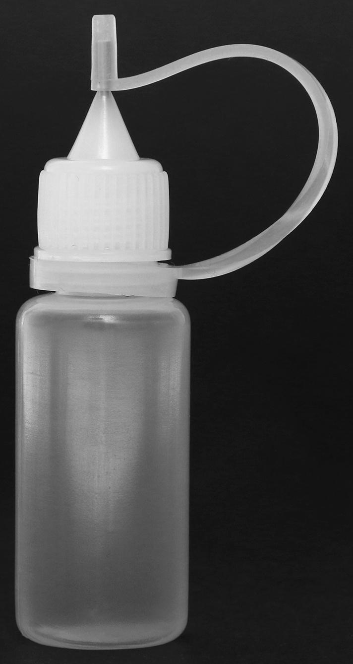 Бутылочка для хранения жидкости с иглой, 10 мл, пластиковая, прозрачная