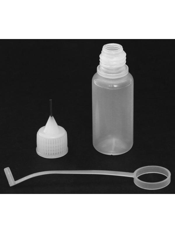 Бутылочка для хранения жидкости с иглой, 10 мл, пластиковая, прозрачная