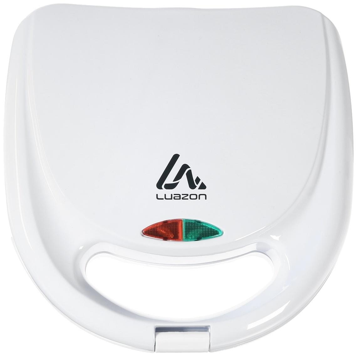 Электровафельница Luazon WV-02, 750 Вт, венские вафли, антипригарное покрытие, белая