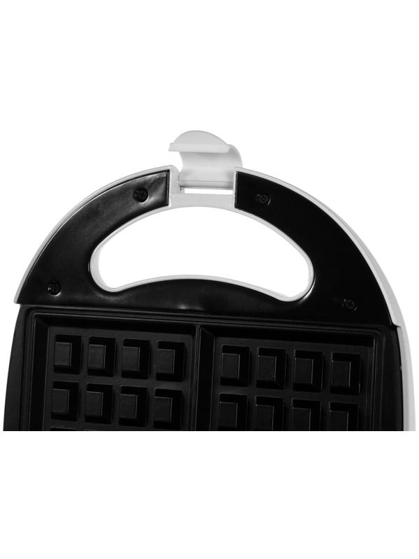 Электровафельница Luazon WV-02, 750 Вт, венские вафли, антипригарное покрытие, белая