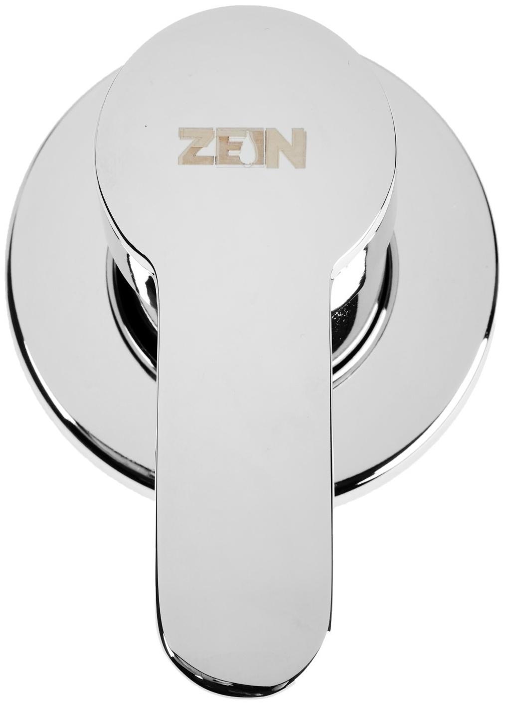 Смеситель для душевой кабины ZEIN, скрытый монтаж, ручка, картридж 35 мм, латунь, хром