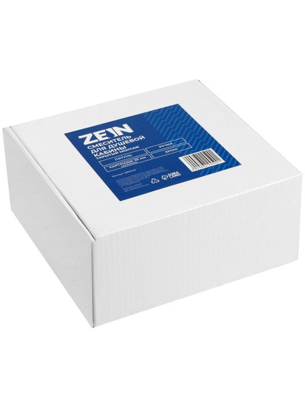 Смеситель для душевой кабины ZEIN, скрытый монтаж, ручка, картридж 35 мм, латунь, хром