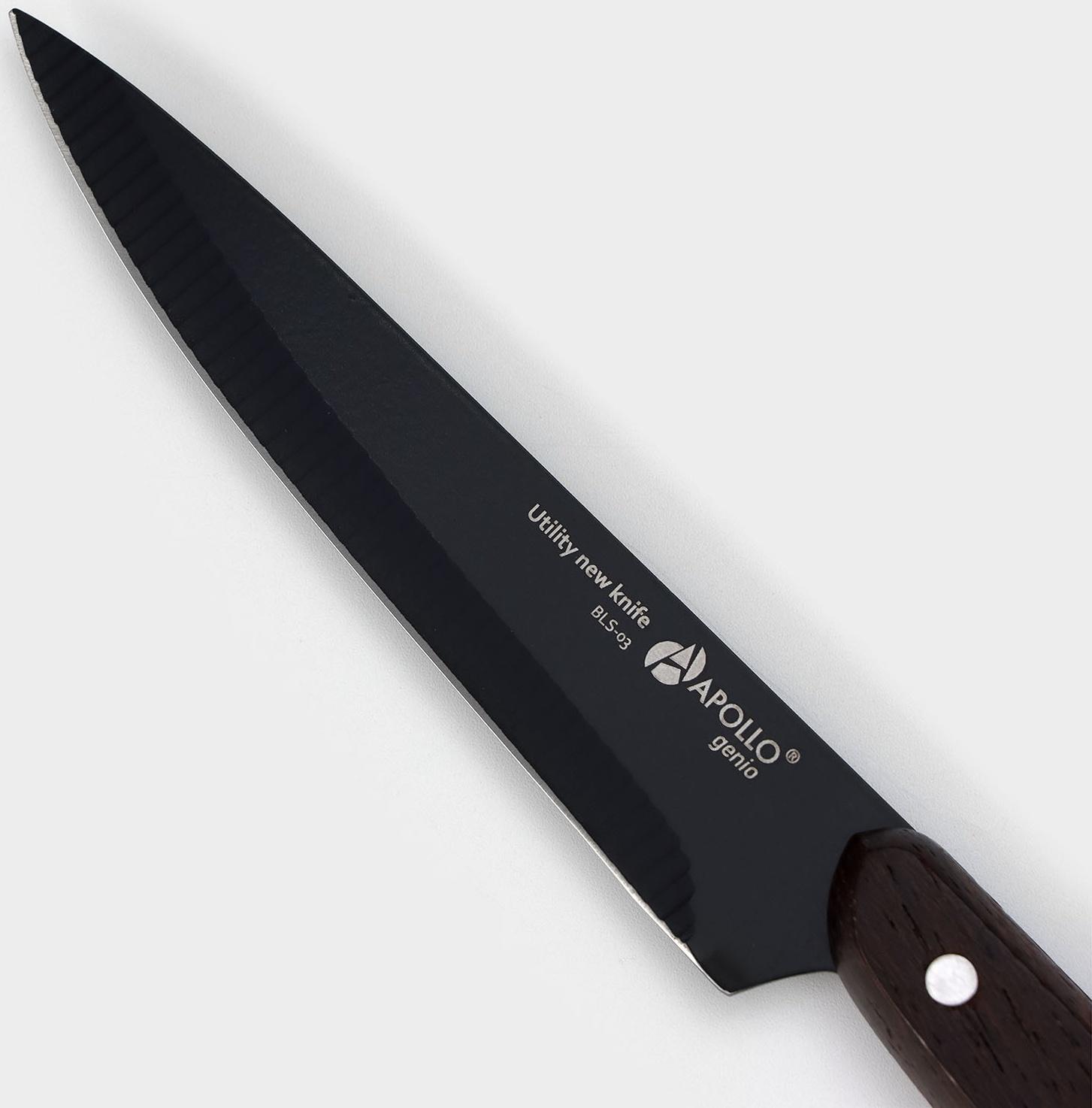 Нож кухонный универсальный Genio BlackStar, лезвие 11 см