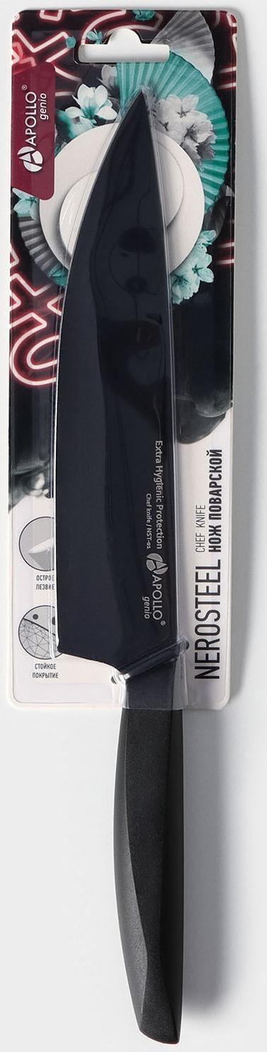 Нож кухонный универсальный Genio Nero Steel, лезвие 18 см