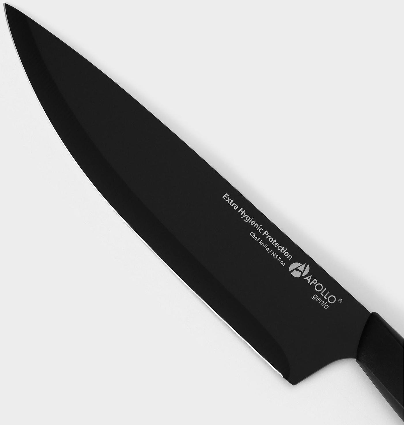 Нож кухонный универсальный Genio Nero Steel, лезвие 18 см