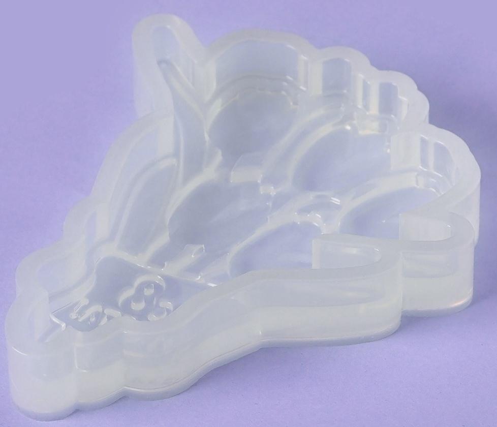 Силиконовый молд для леденцов и шоколада «Букет тюльпанов с 8 марта», 11,5×9,5 см, цвет прозрачный