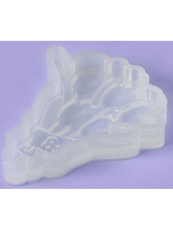 Силиконовый молд для леденцов и шоколада «Букет тюльпанов с 8 марта», 11,5×9,5 см, цвет прозрачный