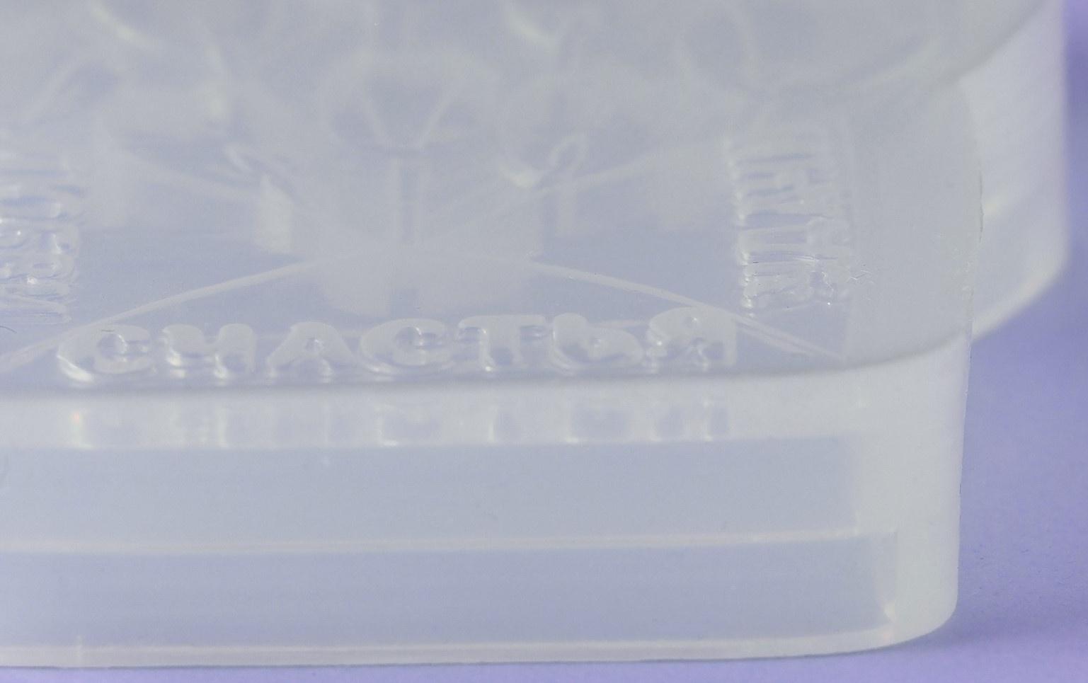 Силиконовый молд для леденцов и шоколада «Конверт с тюльпанами», 9×7,5 см, цвет прозрачный