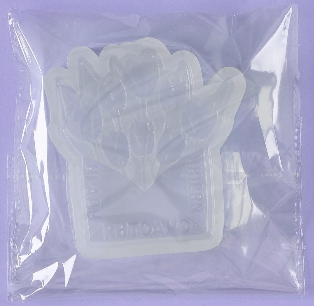 Силиконовый молд для леденцов и шоколада «Конверт с тюльпанами», 9×7,5 см, цвет прозрачный