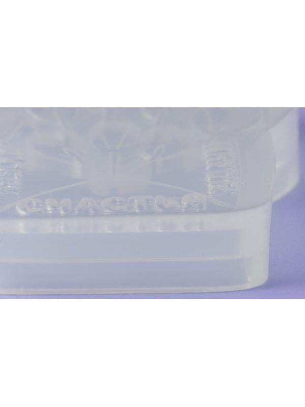 Силиконовый молд для леденцов и шоколада «Конверт с тюльпанами», 9×7,5 см, цвет прозрачный