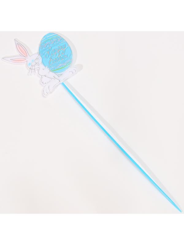 Шпажки «Пасхальный кролик», цвет голубой