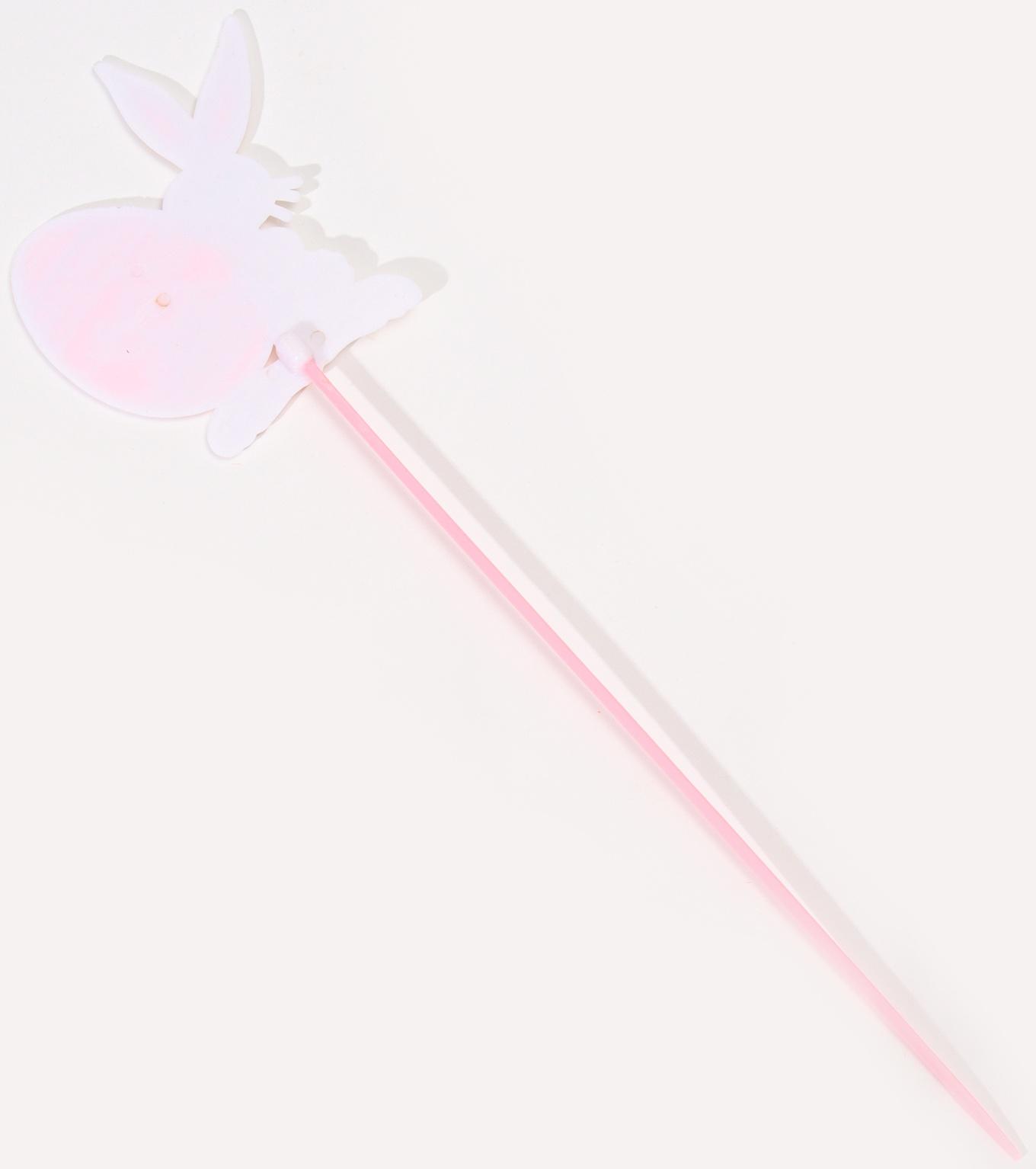 Шпажки «Пасхальный кролик», цвет розовый