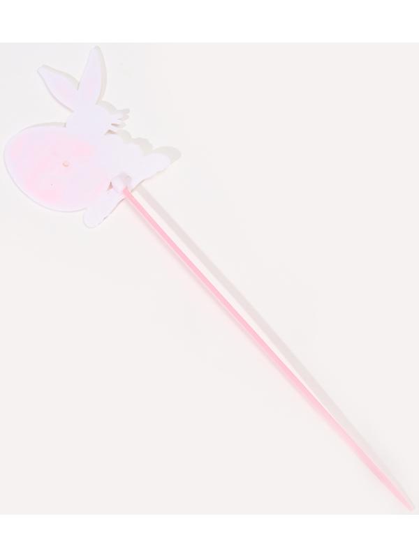 Шпажки «Пасхальный кролик», цвет розовый