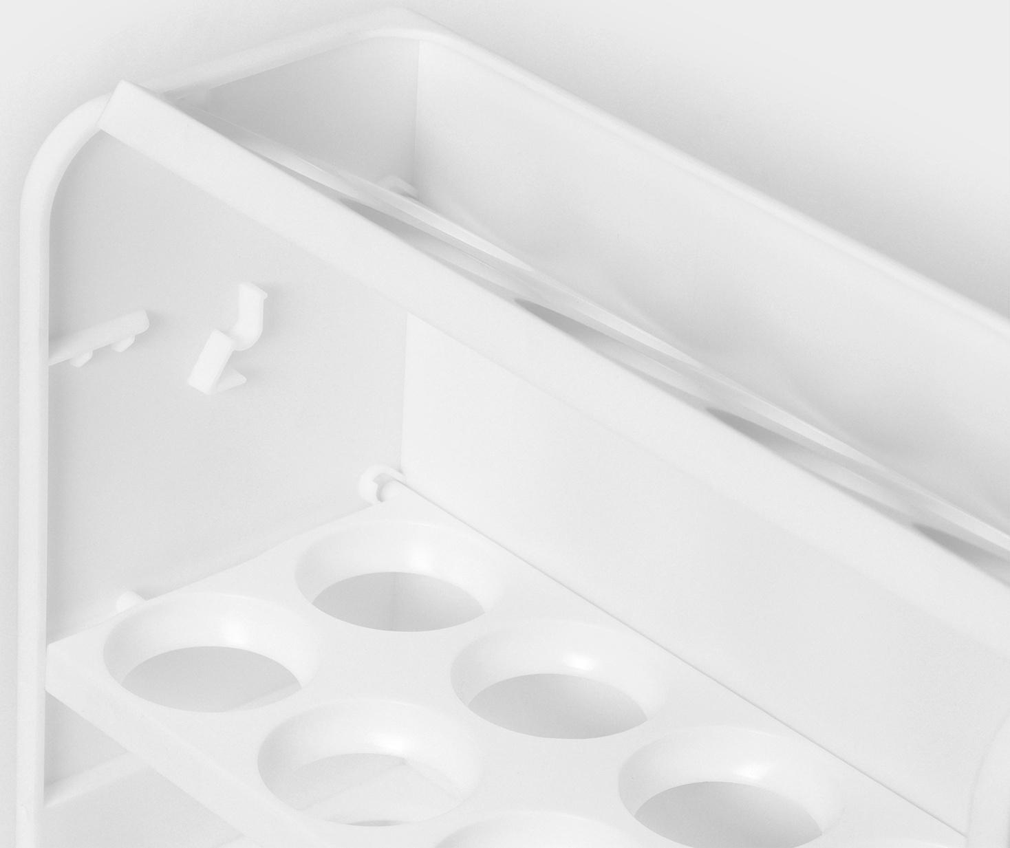 Контейнер для яиц, 30 ячеек, 25×10×19,5 см, цвет белый