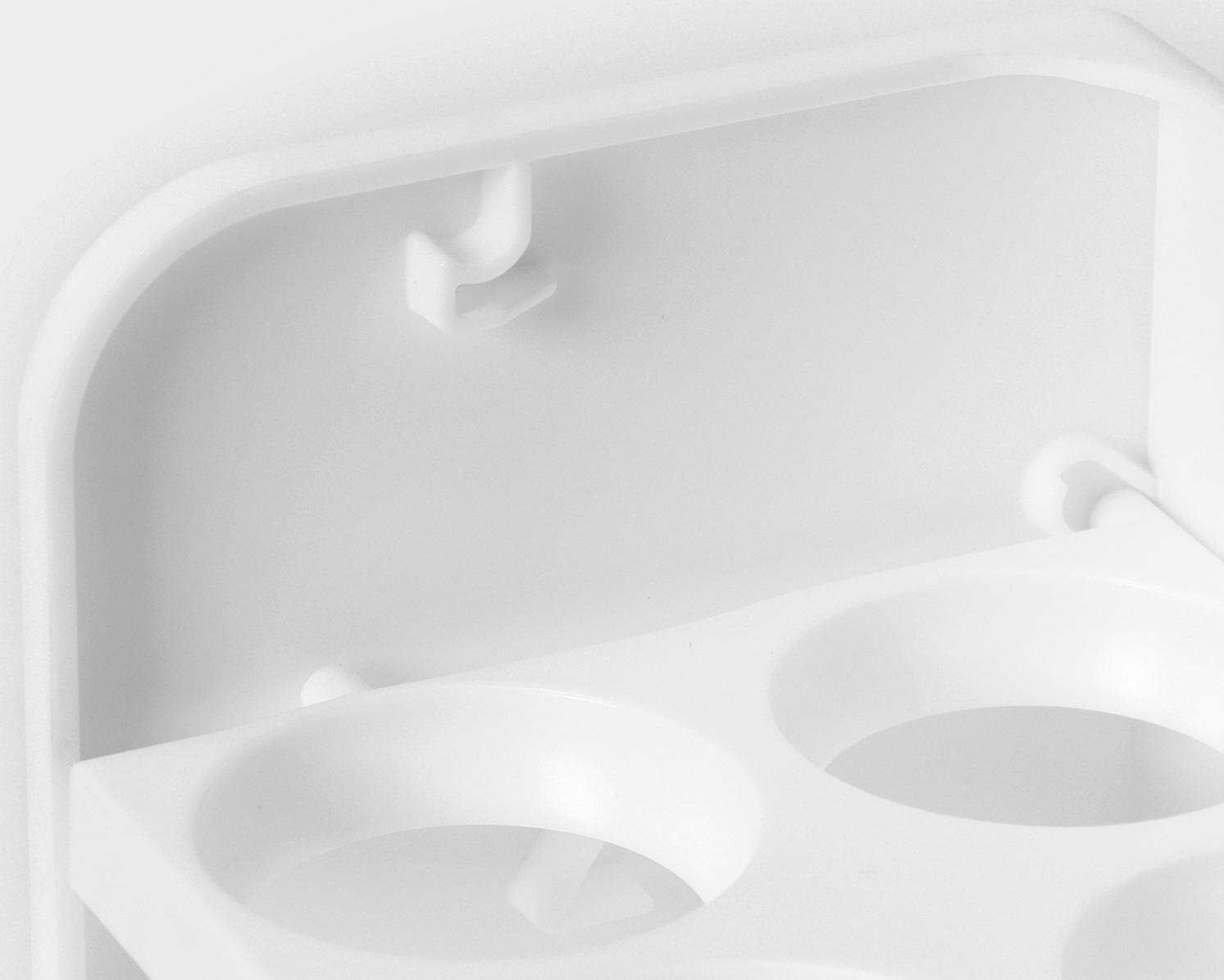 Контейнер для яиц, 30 ячеек, 25×10×19,5 см, цвет белый