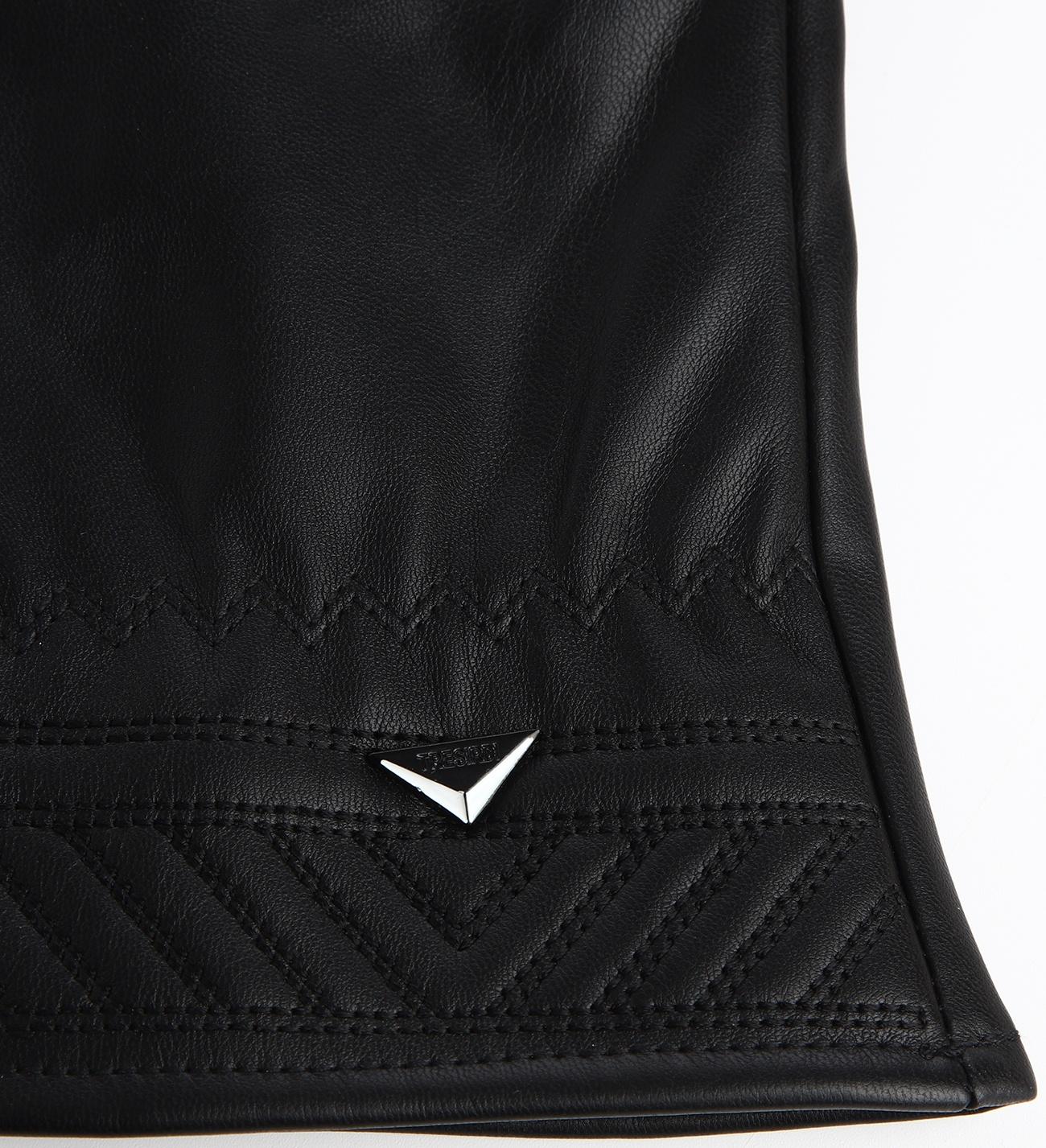 Перчатки муж 23*0,3*9 см, иск кожа, утеплит иск мех, безразмерные, черный