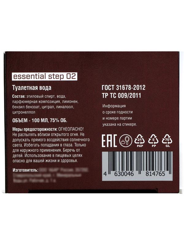 Туалетная вода Essential step 02, 100 мл