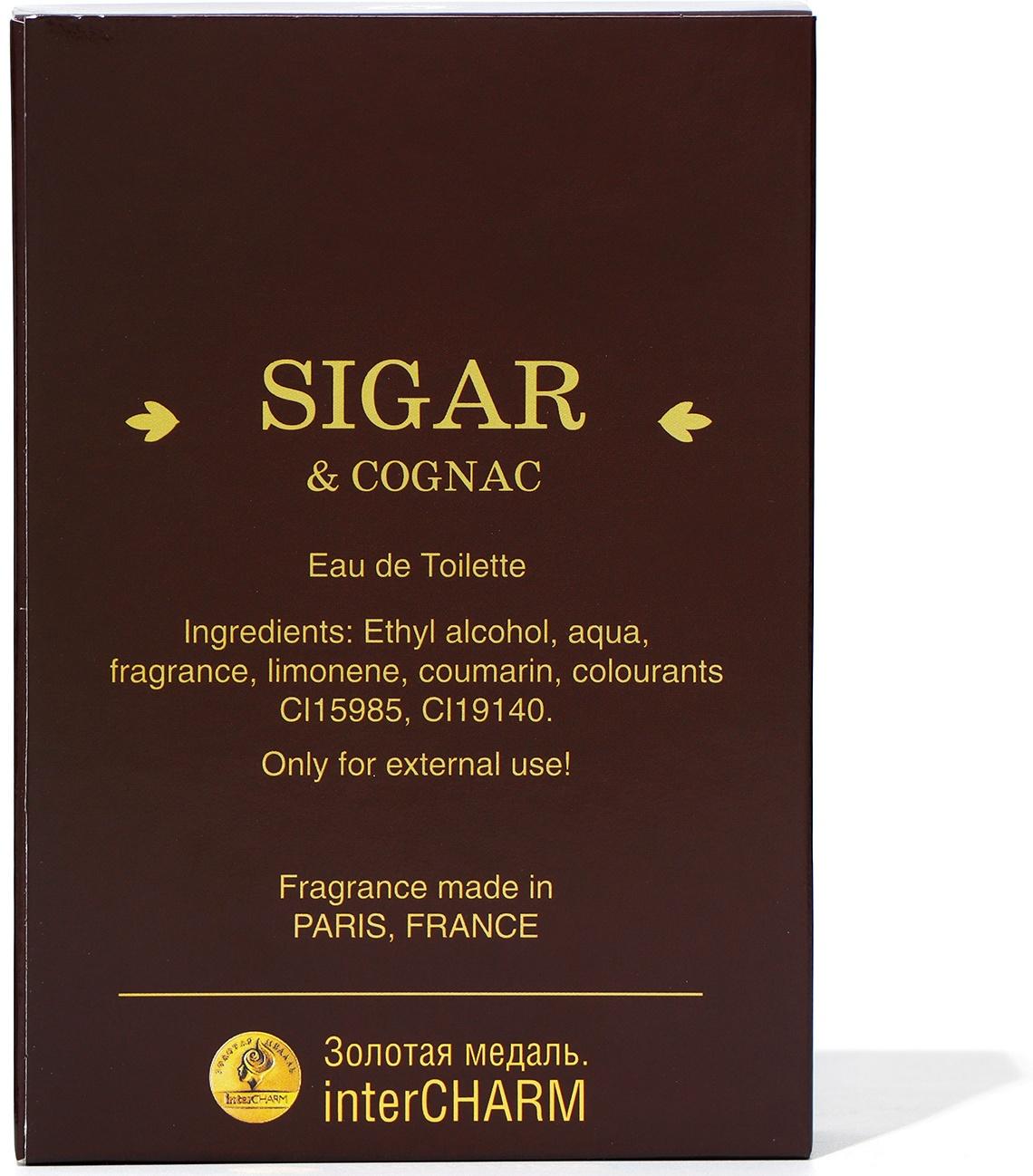 Туалетная вода SIGAR&COGNAC, 100 мл