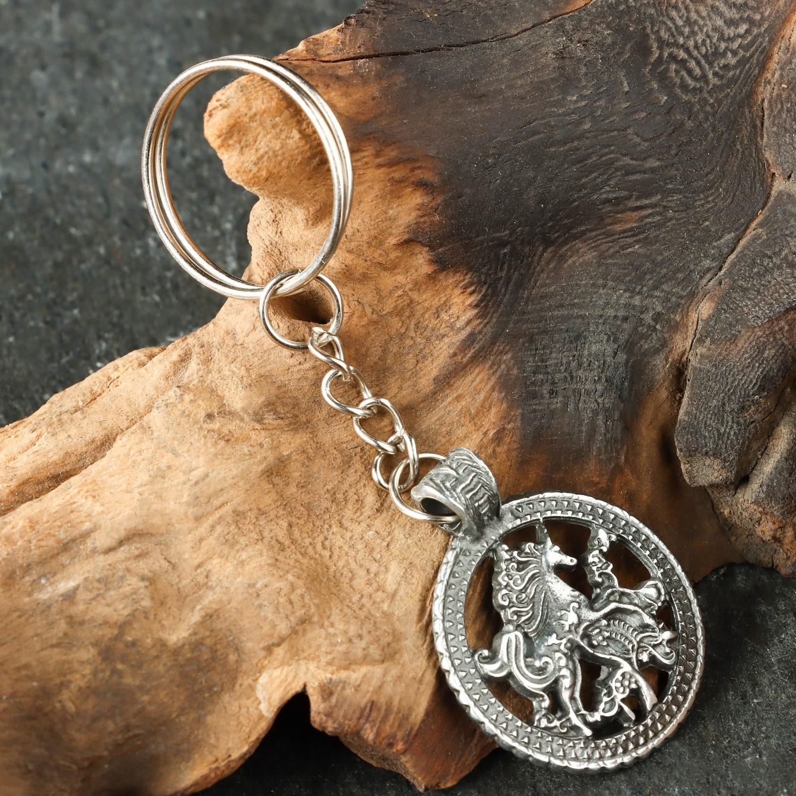 Амулет защитный №9 «Индрик-зверь», 28х28мм, металлический