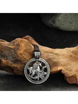 Амулет защитный №9 «Индрик-зверь», 28х28мм, металлический