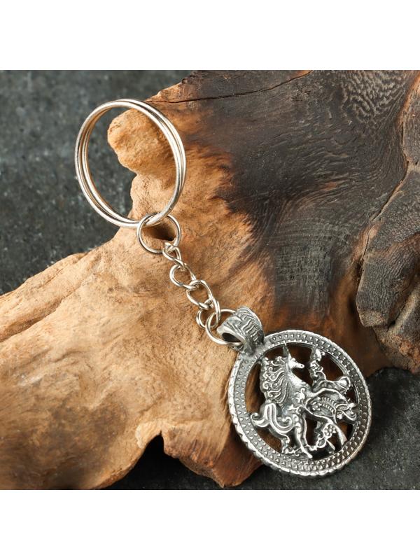 Амулет защитный №9 «Индрик-зверь», 28х28мм, металлический