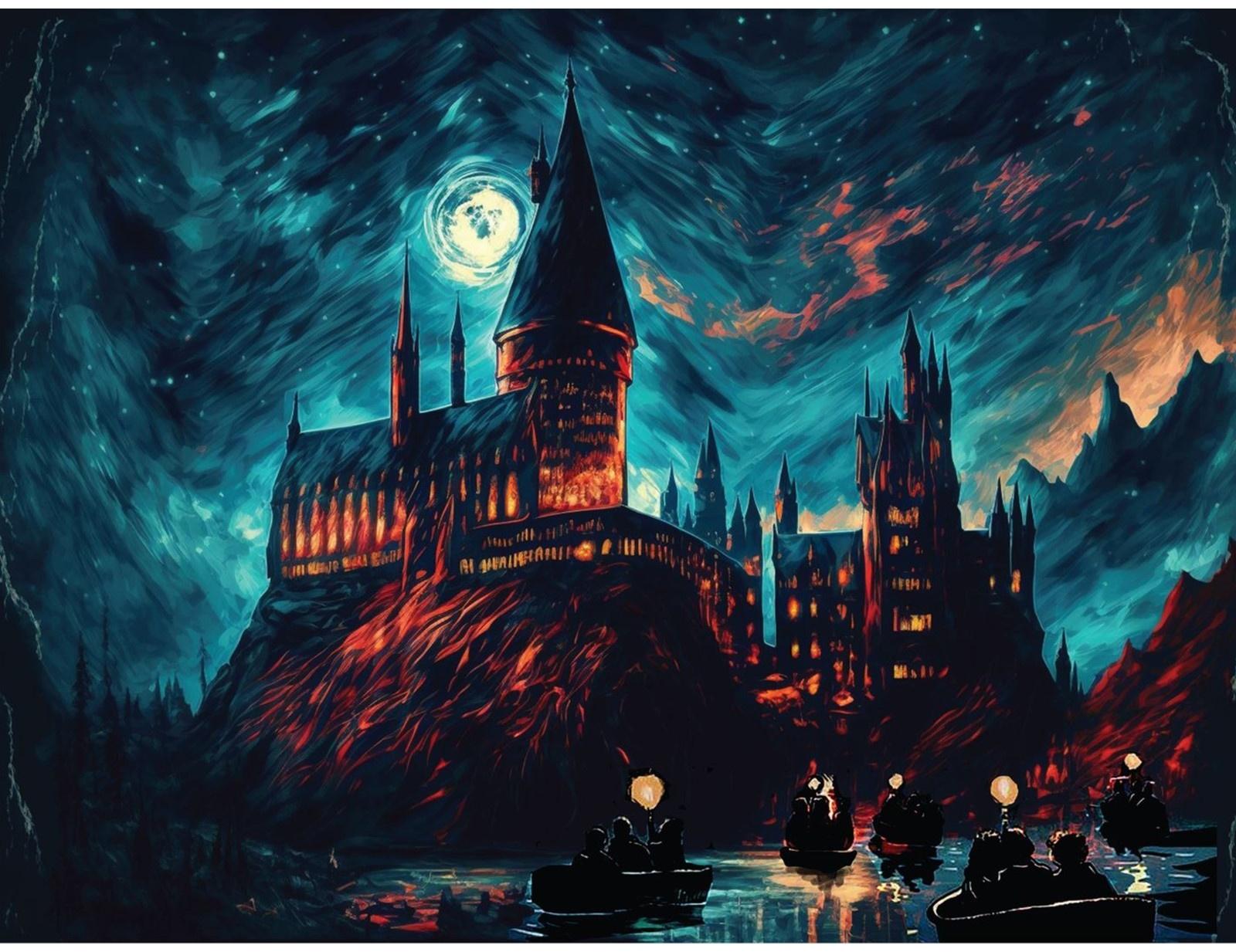 Картина по номерам с подрамником и гирляндой «Замок», 30 х 40 см