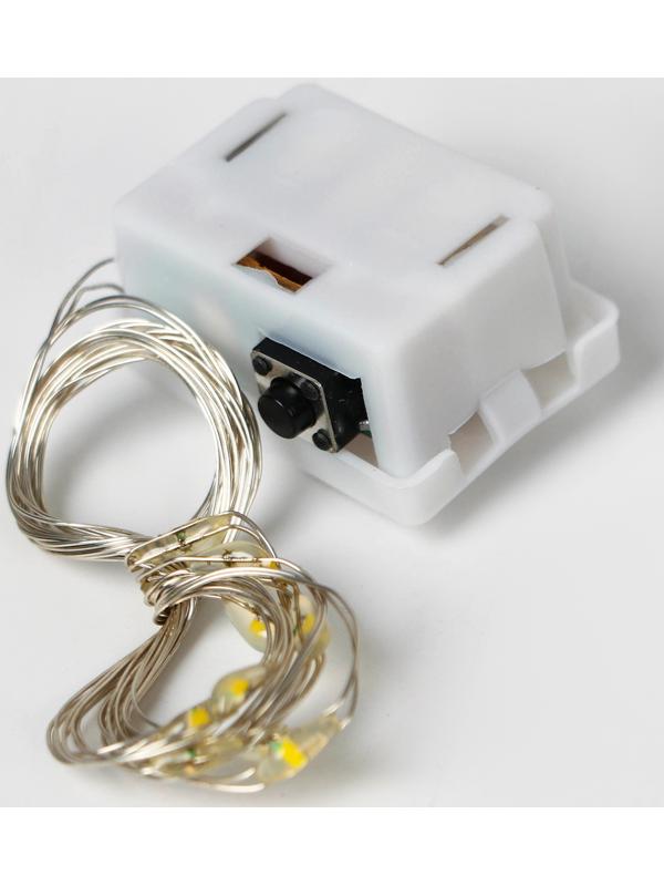 Картина по номерам с подрамником и гирляндой «Замок», 30 х 40 см