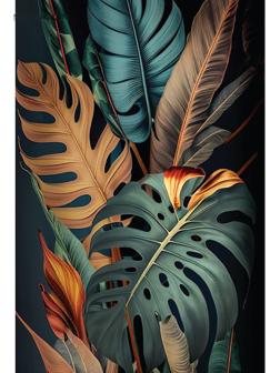 Картина по номерам с подрамником и поталью «Тропики», 20 х 30 см