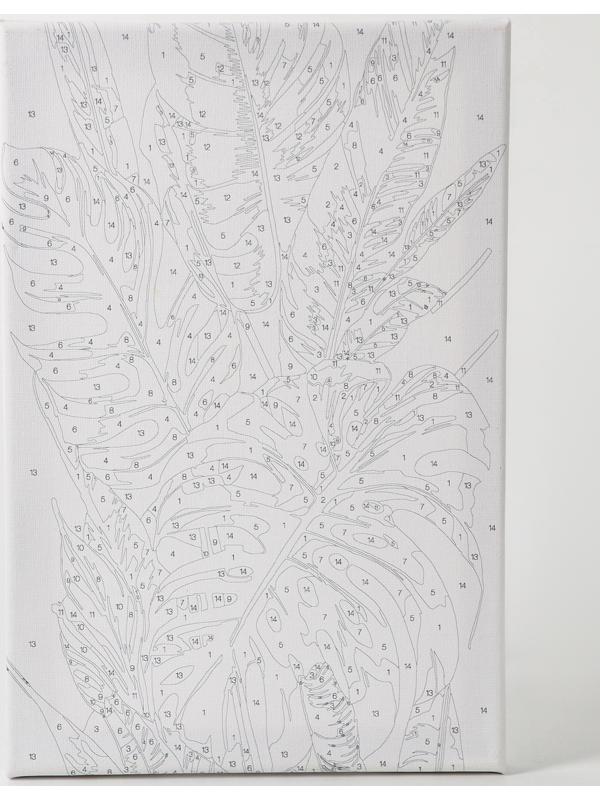 Картина по номерам с подрамником и поталью «Тропики», 20 х 30 см