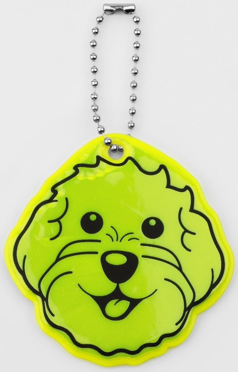 Светоотражающий элемент «Морда», двусторонний, 5,9 × 6 см, цвет МИКС