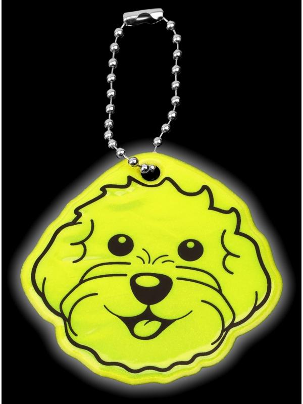 Светоотражающий элемент «Морда», двусторонний, 5,9 × 6 см, цвет МИКС