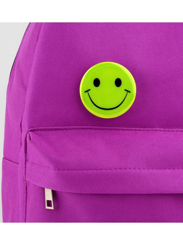 Светоотражающий значок «Смайл», d = 5,8 см, цвет МИКС