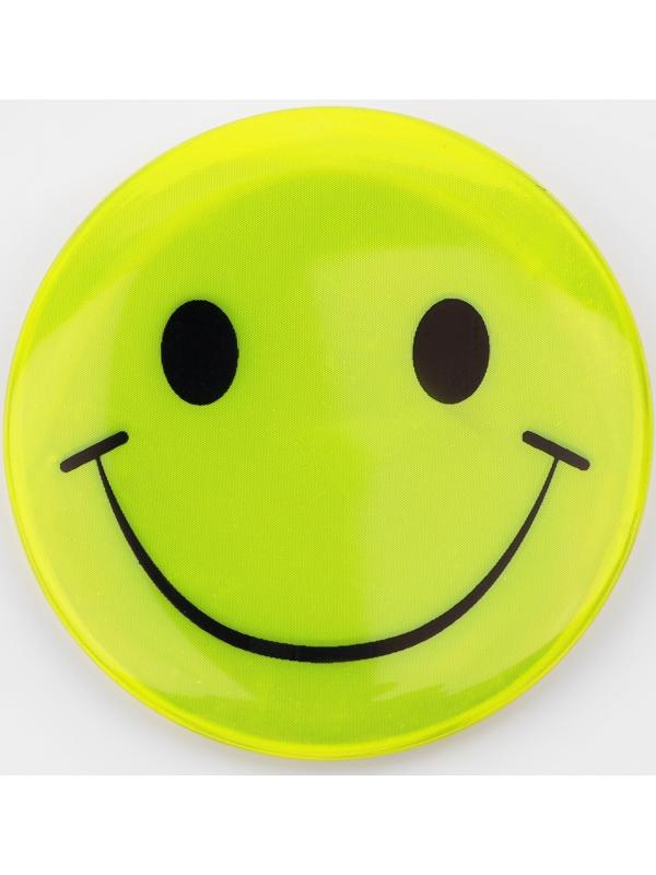 Светоотражающий значок «Смайл», d = 5,8 см, цвет МИКС