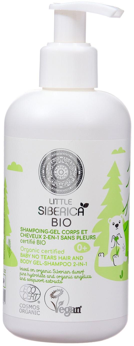 Органический детский гель-шампунь 2 в 1 Little Siberica для волос и тела 