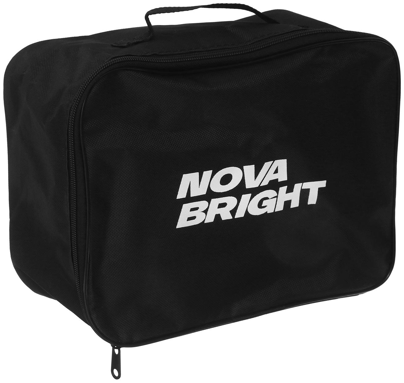 Компрессор автомобильный Nova Bright АК-75L, 75 л/мин, 150 PSI, металл, LED-фонарь, сумка