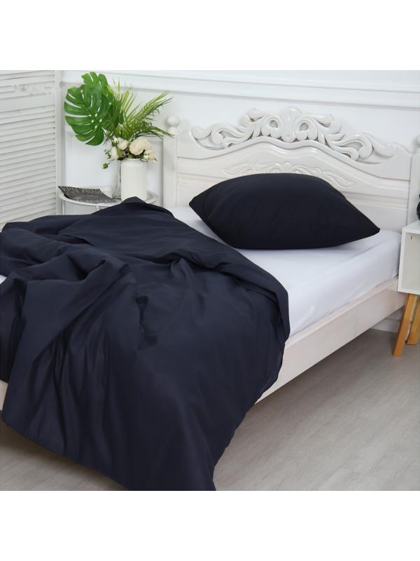 Комплект 1.5сп Черный 8-3 (пододеяльник 145х215см, наволочка 70х70см) бязь, 120г/м, хл100%