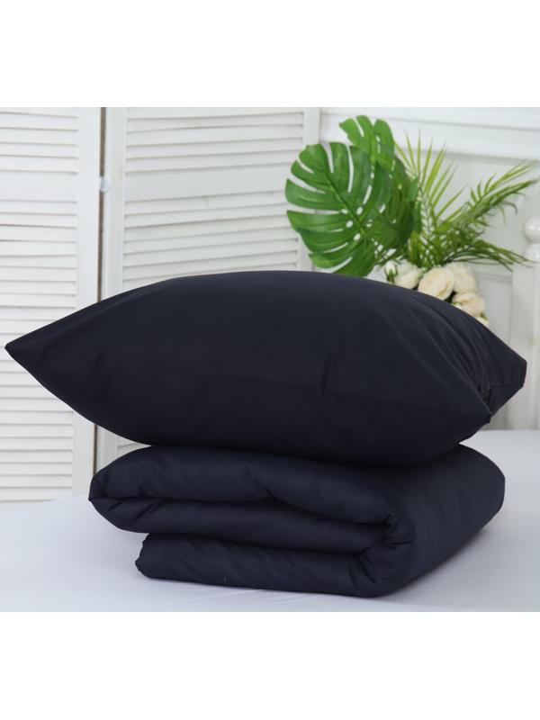 Комплект 1.5сп Черный 8-3 (пододеяльник 145х215см, наволочка 70х70см) бязь, 120г/м, хл100%