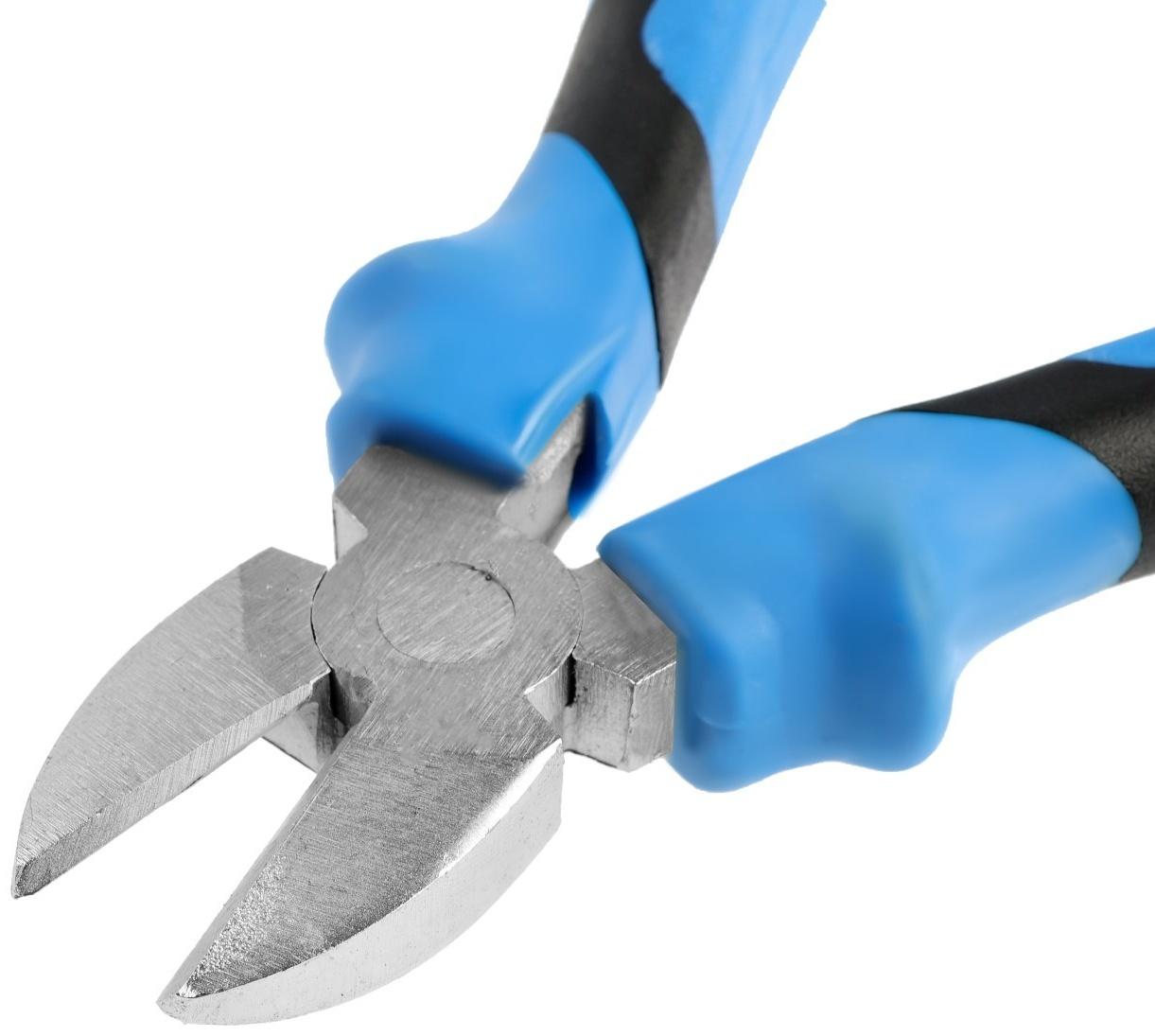 Бокорезы ТУНДРА, сталь 45, никелированные, 2К рукоятки, 160 мм