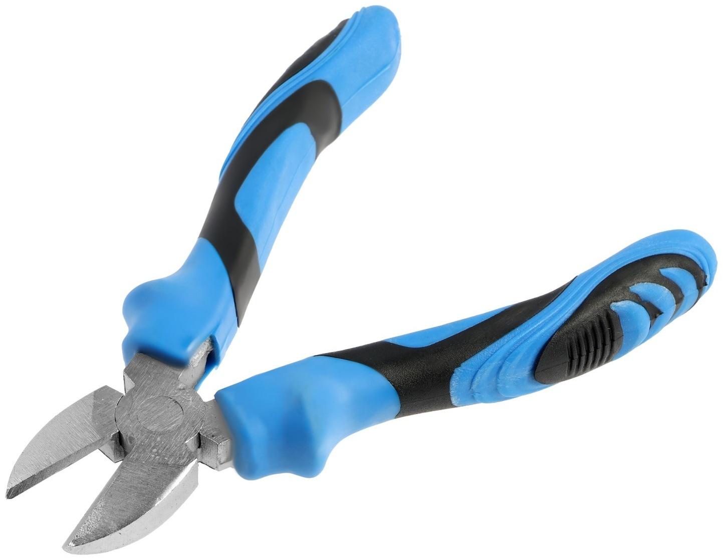 Бокорезы ТУНДРА, сталь 45, никелированные, 2К рукоятки, 160 мм