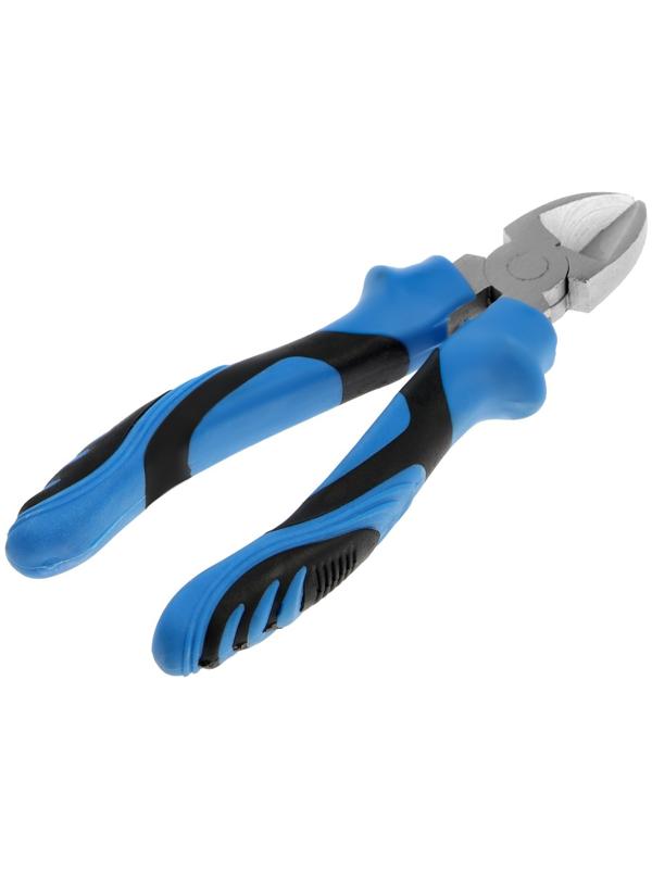 Бокорезы ТУНДРА, сталь 45, никелированные, 2К рукоятки, 160 мм