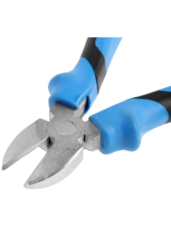 Бокорезы ТУНДРА, сталь 45, никелированные, 2К рукоятки, 160 мм