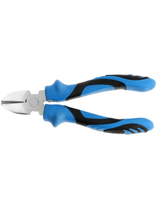 Бокорезы ТУНДРА, сталь 45, никелированные, 2К рукоятки, 160 мм