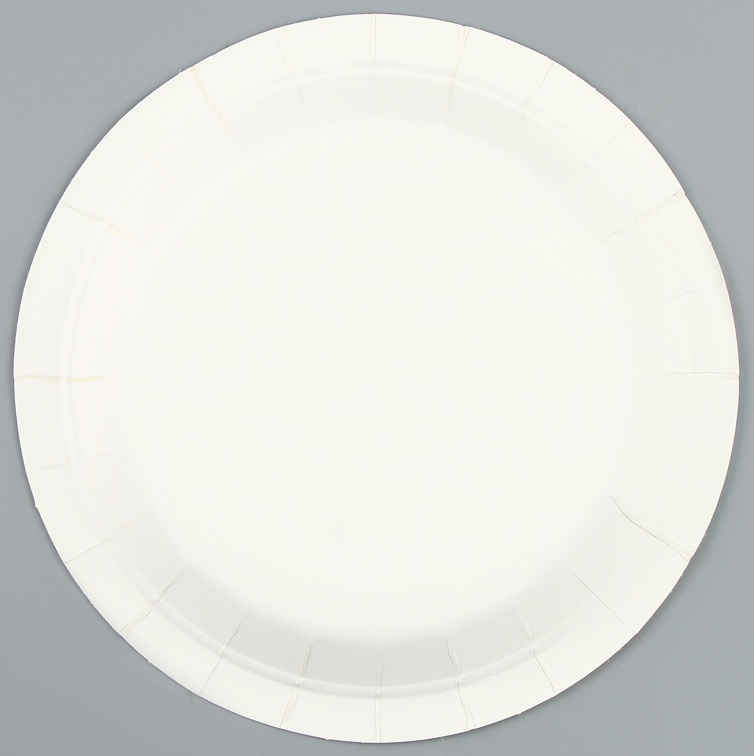 Тарелки бумажные «С днём рождения» с цветочками, 6 шт.