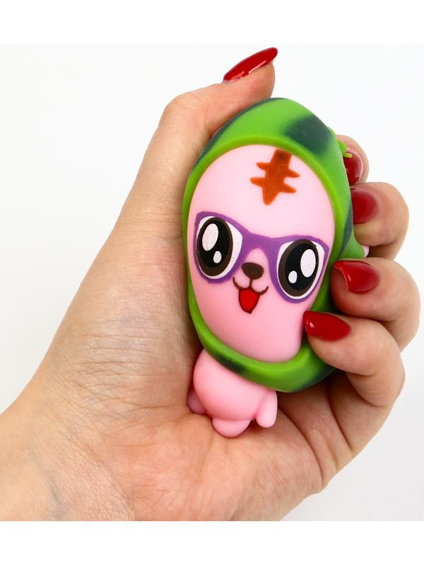 Мялка «Мишка» с пастой, цвета МИКС