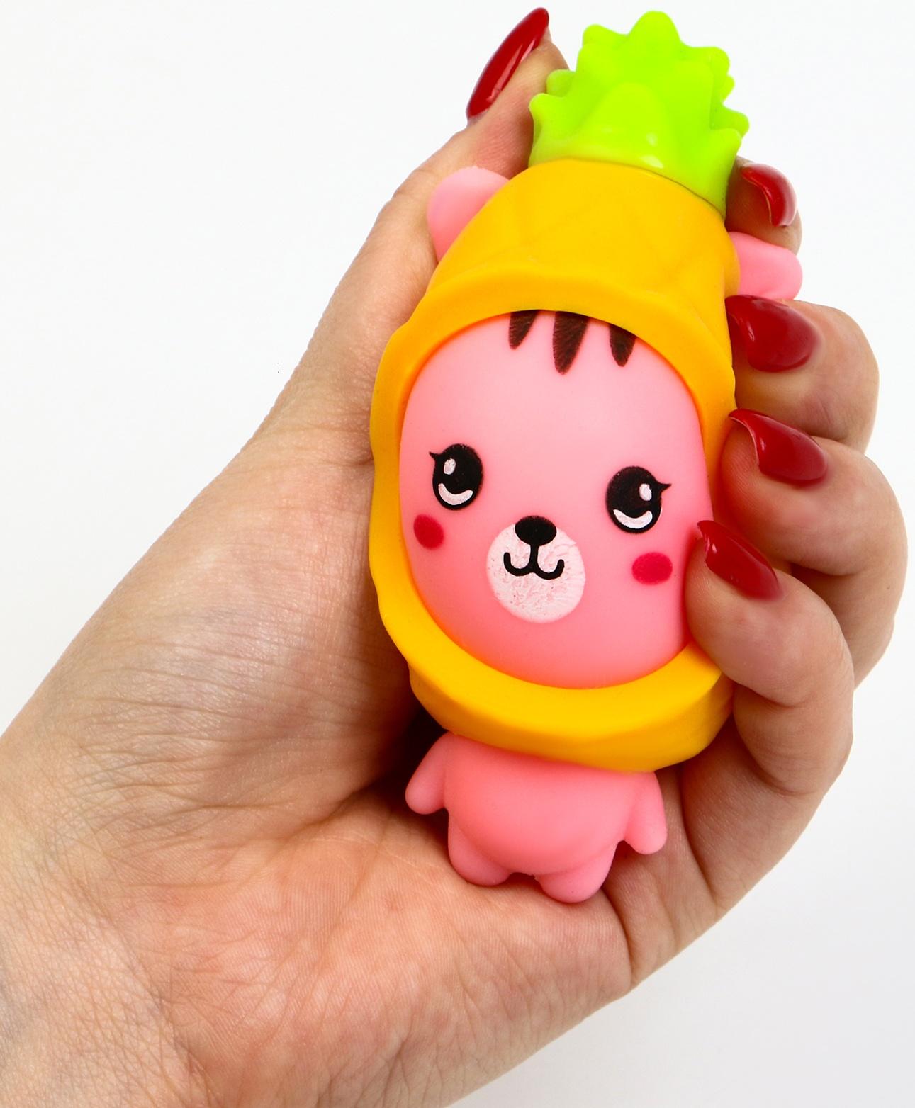 Мялка «Котик» с пастой, цвета МИКС