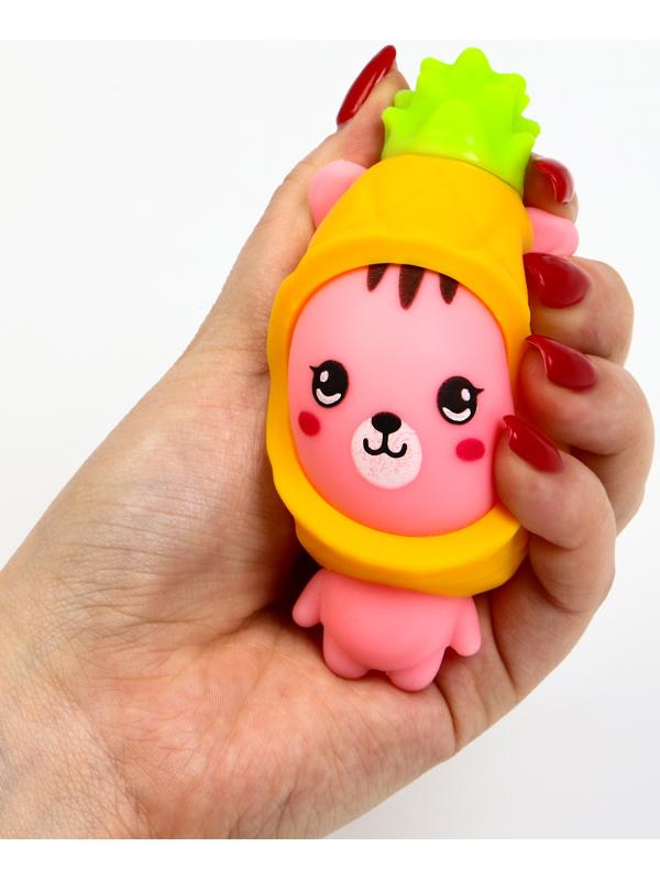 Мялка «Котик» с пастой, цвета МИКС